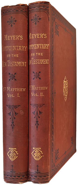 Critical and Exegetical Handbook to the Gospel of Matthew, 2 Vols. Meyer's Commentary on the New Testament