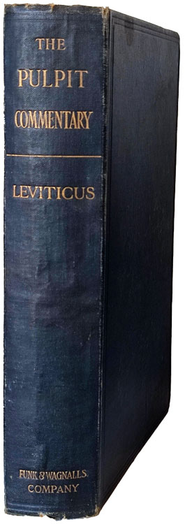 Frederick Meyrick [1827-1906], Leviticus, H.D.M. Spence & Joseph S. Exell, eds., The Pulpit Commentary