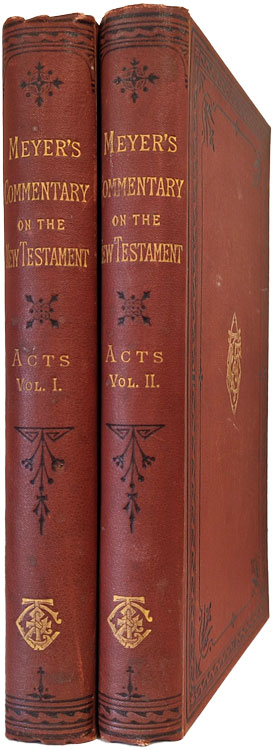 Critical and Exegetical Handbook to the Acts of the Apostles. Meyer's Commentary on the New Testament